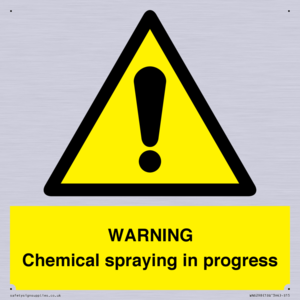 WARNING Chemical spraying in progress